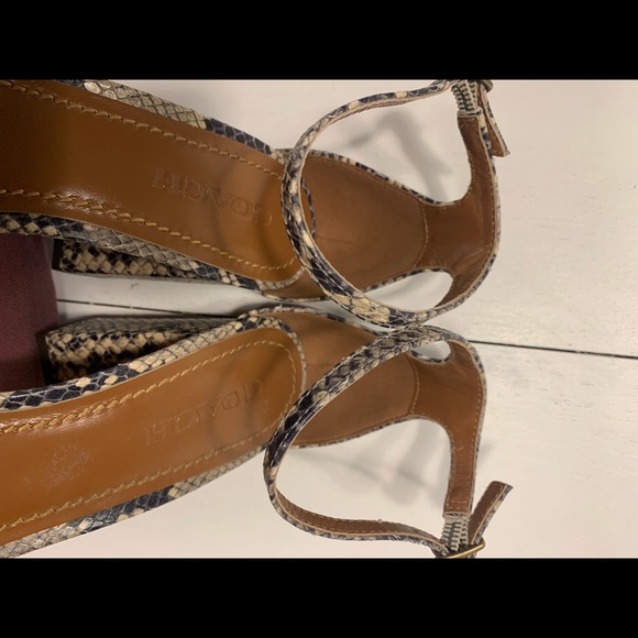 Coach Maya Snakeskin block heels - Picture 3 of 12